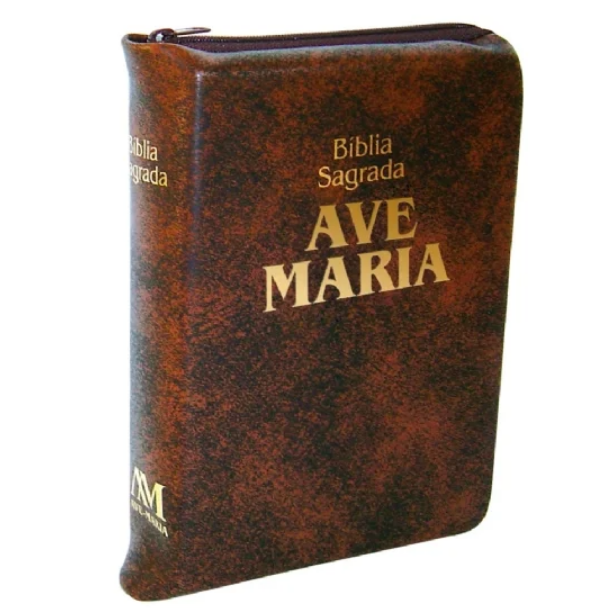 BIBLIA ZIPER MÉDIA MARROM