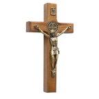 Cruz Tradicional de Parede 12 cm – Medalha de São Bento