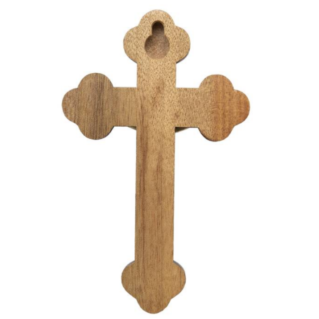 Cruz Moldada de Parede 12 cm – Medalha de São Bento