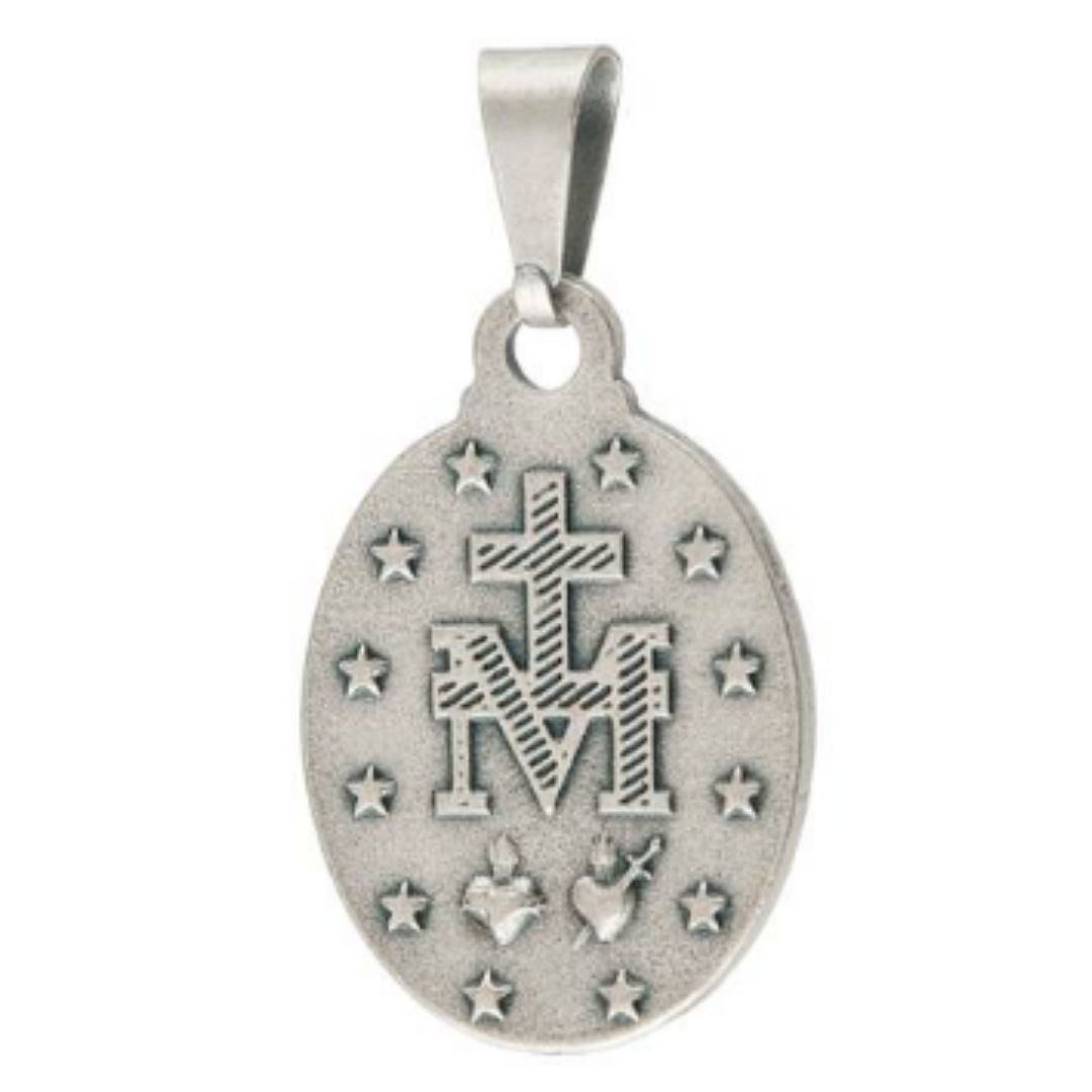 Medalha Milagrosa de Nossa Senhora das Graças – Prata, Tamanho Médio