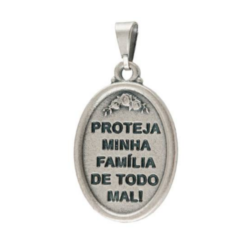 MEDALHA NOSSA SENHORA APARECIDA PEQUENA PRATA