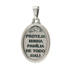 MEDALHA NOSSA SENHORA APARECIDA PEQUENA PRATA