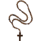 Terço de Madeira Imbuia com Cordão – 6 mm