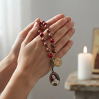 NOVENA SANTA TERESINHA - PETALAS VERMELHAS - RELICARIO