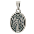 Medalha Milagrosa de Nossa Senhora das Graças – Prata, Tamanho Médio