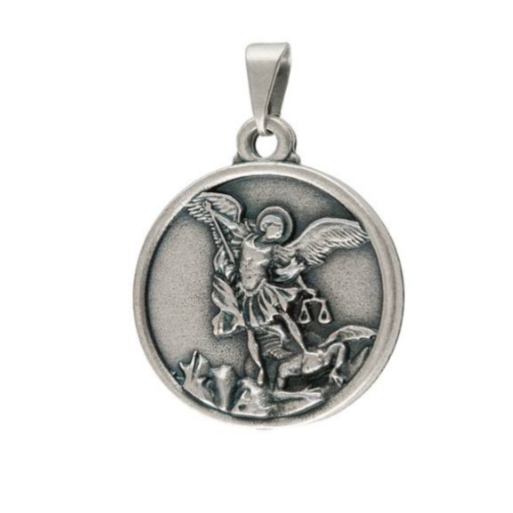 Medalha de São Miguel Arcanjo — Prata Velha