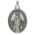 Medalha Milagrosa de Nossa Senhora das Graças – Extra Grande, Prata