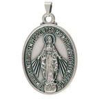 Medalha Milagrosa de Nossa Senhora das Graças – Extra Grande, Prata