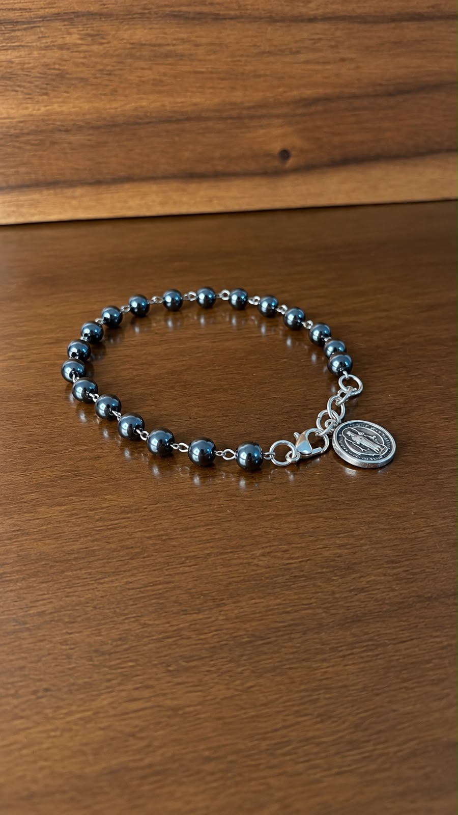 PULSEIRA SAO BENTO HEMATITA - PRATA VELHA