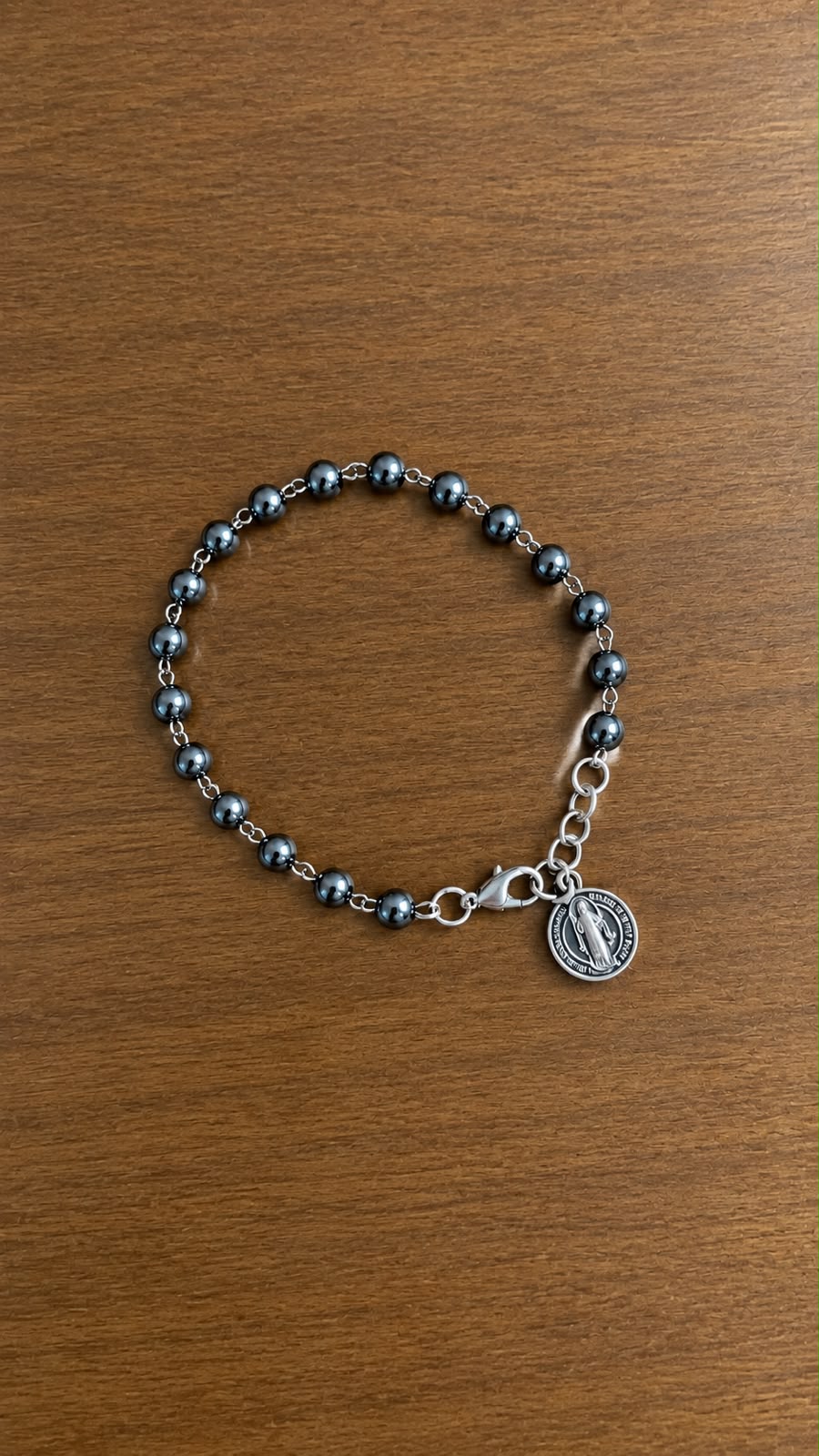 PULSEIRA SAO BENTO HEMATITA - PRATA VELHA