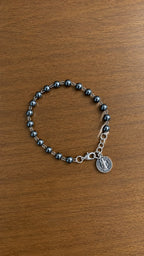 PULSEIRA SAO BENTO HEMATITA - PRATA VELHA