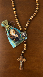 Terço de Padre Pio com Saquinho de Tecido