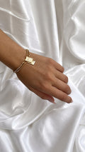 PULSEIRA ESCAPULARIO NOSSA SENHORA DO CARMO - DOURADA COM STRASS